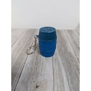 Barrel Of Monkeys Keychain Toy With 12 Red Monkeys By Hasbro Basic Fun Blue Plas